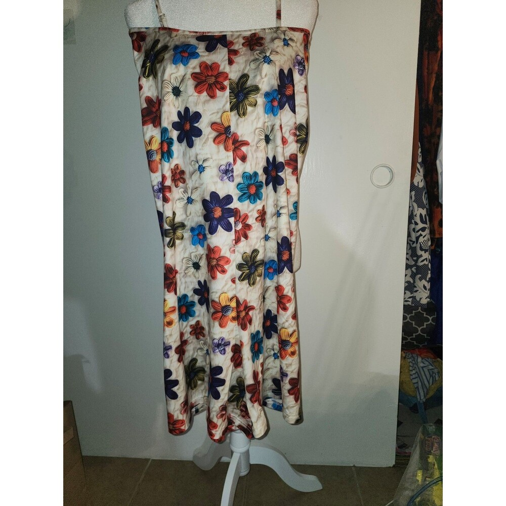 Vintage Look Graphic Floral Print Romper 20 4X